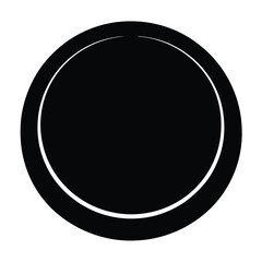 wireless charger vector silhouette icon - ideal for business, office, or remote work graphics.