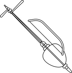 Rebab outline vector
