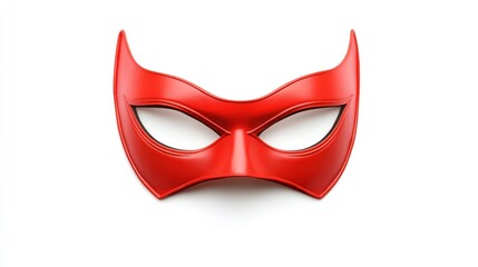 A Striking Red Superhero Mask: A Symbol of Mystery and Power