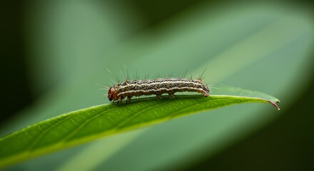 Caterpillar on Leaf