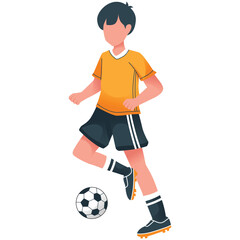 flat illustration of people playing ball