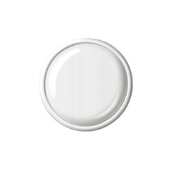 Round white plate, glossy finish