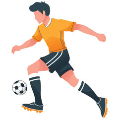 flat illustration of people playing ball