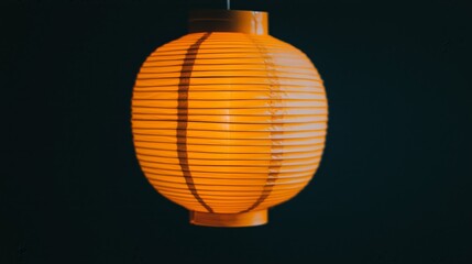 Fototapeta premium Hanging Paper Lantern Under Night Sky