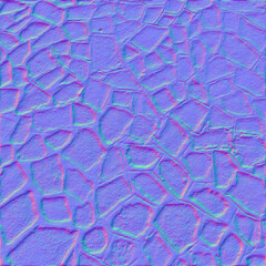 Medieval Stone Wall Normal Map Texture

