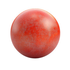 Obraz premium Round, vibrant red sphere