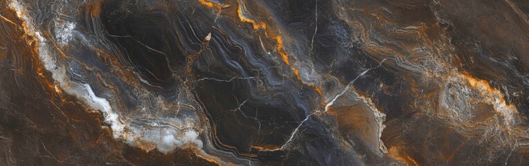 Natural brown marble stone texture background for interior surfaces and architectural material design
