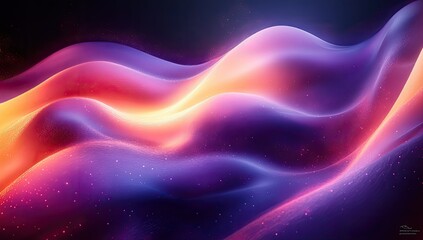 Abstract Colorful Waves Background.