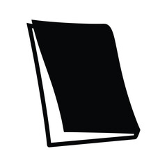 legal pads vector silhouette icon - ideal for business, office, or remote work graphics.