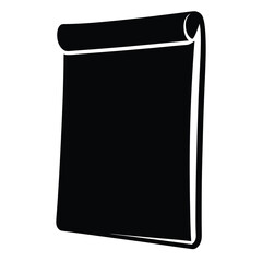 legal pads vector silhouette icon - ideal for business, office, or remote work graphics.
