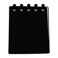 legal pads vector silhouette icon - ideal for business, office, or remote work graphics.