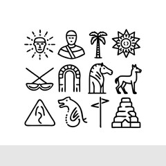 Ancient Civilizations and Mythology Icons