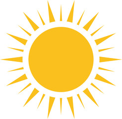 Sun Icon Minimalist Design Vector Illustration