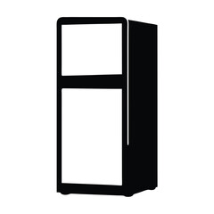 office fridge vector silhouette icon - ideal for business, office, or remote work graphics.