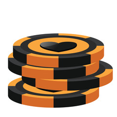 casino chip element illustration