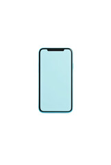 Light teal phone mockup