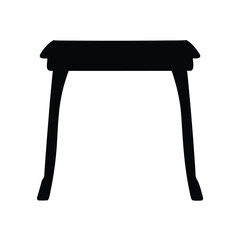 standing desk vector silhouette icon - ideal for business, office, or remote work graphics.