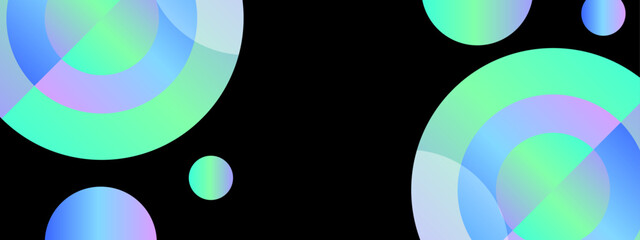 Colorful circles on a black background, perfect for vibrant and modern designs such as posters, flyers, and digital content.