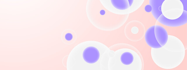 Purple and white circles on a pink background. Suitable for vibrant and playful designs, backgrounds for events, and party invitations.
