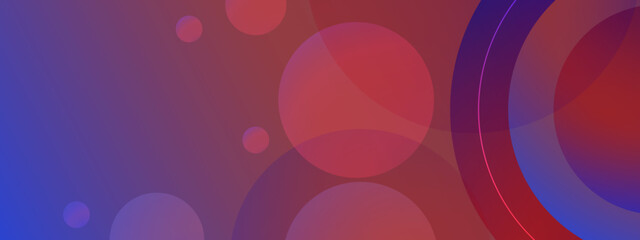 Simple abstract design with overlapping red and blue circles. Suitable for backgrounds, web design, posters, and modern branding projects.