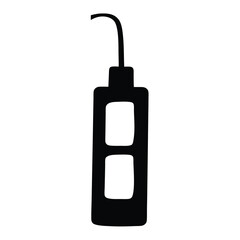 usb hub vector silhouette icon - ideal for business, office, or remote work graphics.