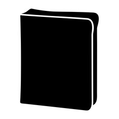 binder vector silhouette icon - ideal for business, office, or remote work graphics.