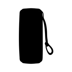 bluetooth speaker vector silhouette icon - ideal for business, office, or remote work graphics.