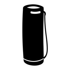 bluetooth speaker vector silhouette icon - ideal for business, office, or remote work graphics.