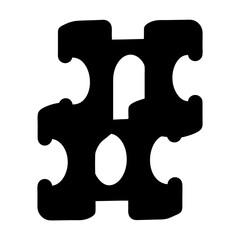 cable management clips vector silhouette icon - ideal for business, office, or remote work graphics.
