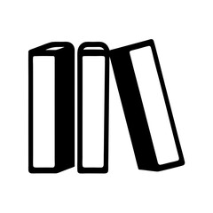 filing folders vector silhouette icon - ideal for business, office, or remote work graphics.