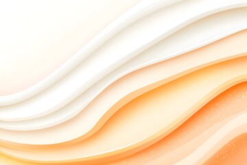 Abstract background with layered, wavy shapes in soft, warm peach and cream tones.  Subtle texture adds depth