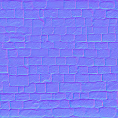 Medieval Stone Wall Normal Map Texture

