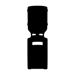 water cooler vector silhouette icon - ideal for business, office, or remote work graphics.