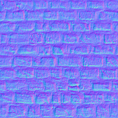 Medieval Stone Wall Normal Map Texture

