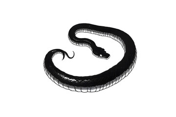 black and white snake