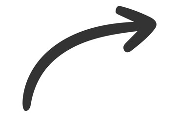 Hand-drawn Arrow Icon for Casual UI and Notes
