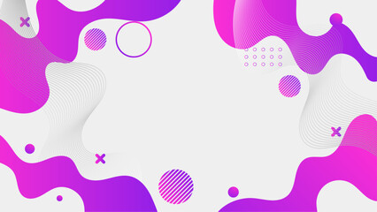Abstract pink and purple shapes on white background. Suitable for backgrounds, banners, social media posts, and graphic design projects.