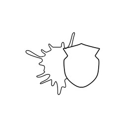 hand drawn stain protection