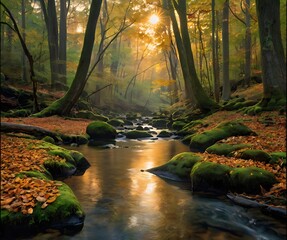 stream in the forest