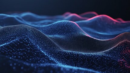 Abstract digital wave