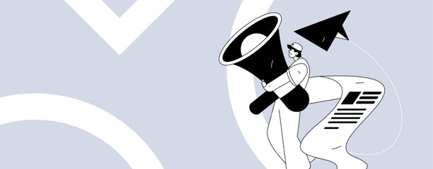 Personnel doing job interview flat vector concept operation hand drawn illustration
