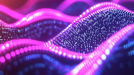 Obraz premium Abstract digital waves (1)