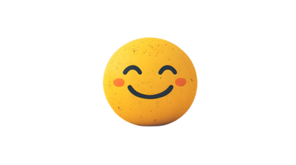 Cheerful Smiling Emoji with a Friendly Expression Expressing Happiness and Joy