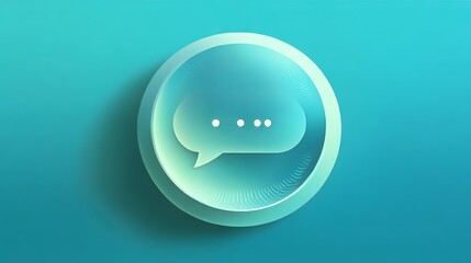 Modern voice command UI template with empty speech bubble, perfect for AI, chatbot, and voice recognition projects. Clean, minimalist, and futuristic design for apps and web interfaces.