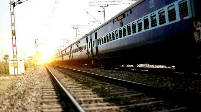 train on railway station