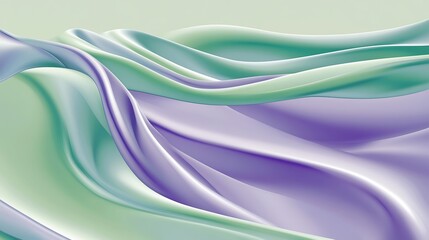 Abstract flowing fabric folds in pastel colors