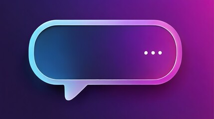 Modern voice command UI template with empty speech bubble, perfect for AI, chatbot, and voice recognition projects. Clean, minimalist, and futuristic design for apps and web interfaces.
