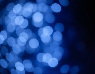 Abstract Blue Bokeh Lights