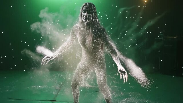 Ethereal Being: A Dance of Stardust and Light