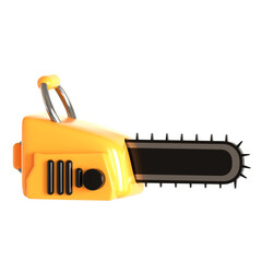 chainsaw machine 3d icon illustration